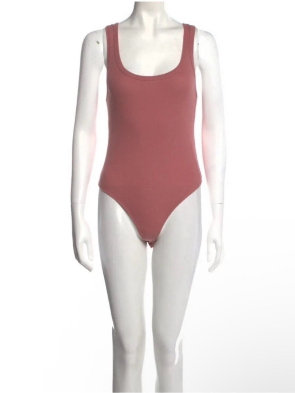 Suzie Kondi Pink ribbed bodysuit One Piece NWOT